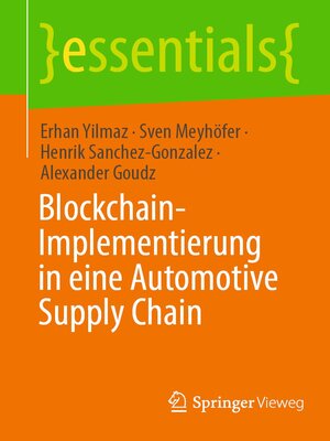 cover image of Blockchain-Implementierung in eine Automotive Supply Chain